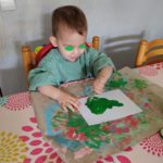Lilie-popins-activités-peinture-verte